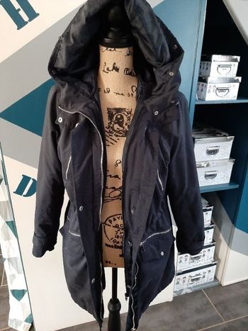 Manteau mi-long avec capuche - Mango