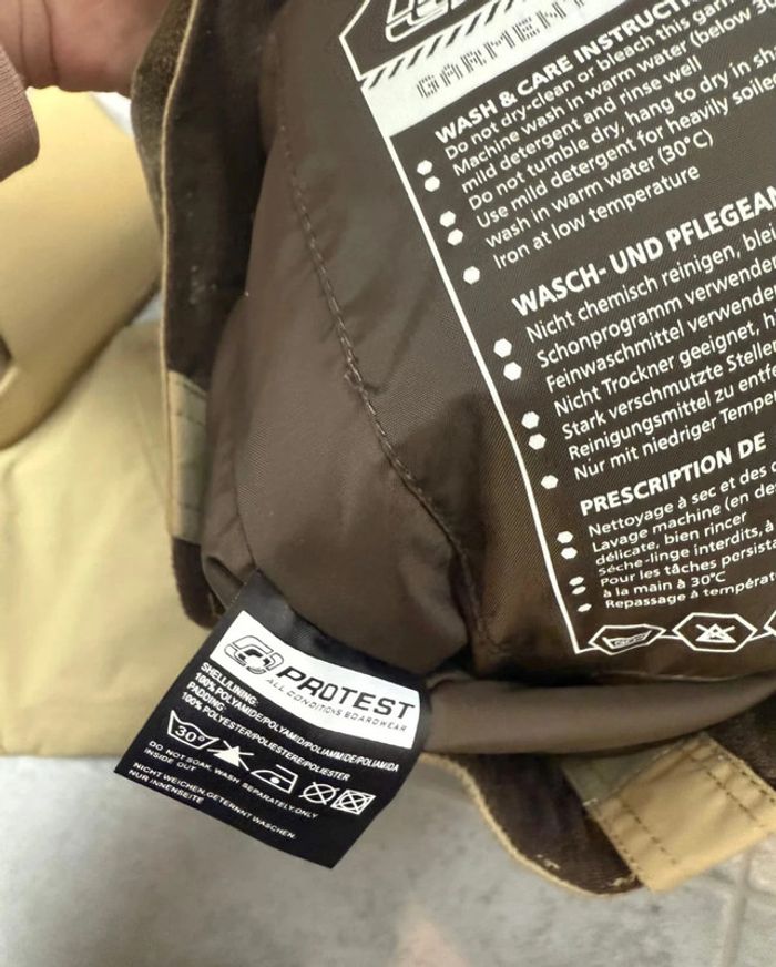 Pantalon de ski garçon Protest taille 140 cm, 10 ans beige - photo numéro 4