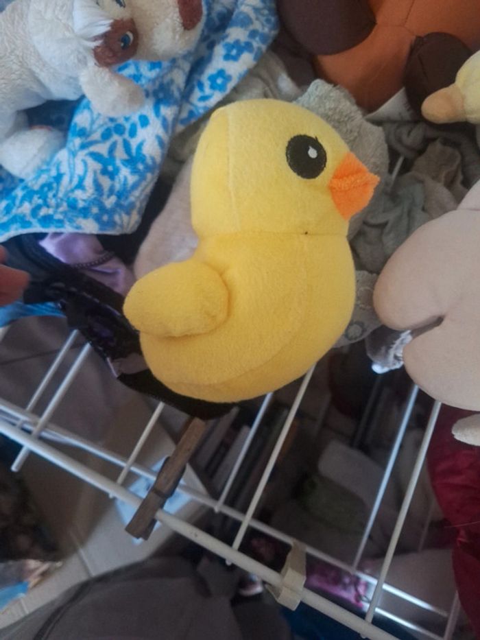 Doudou poussin canard jaune - photo numéro 2