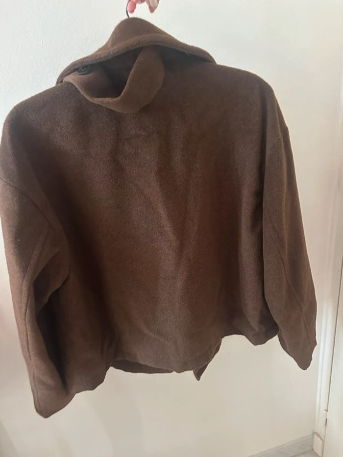 Manteau à boutons marron shein - photo numéro 3