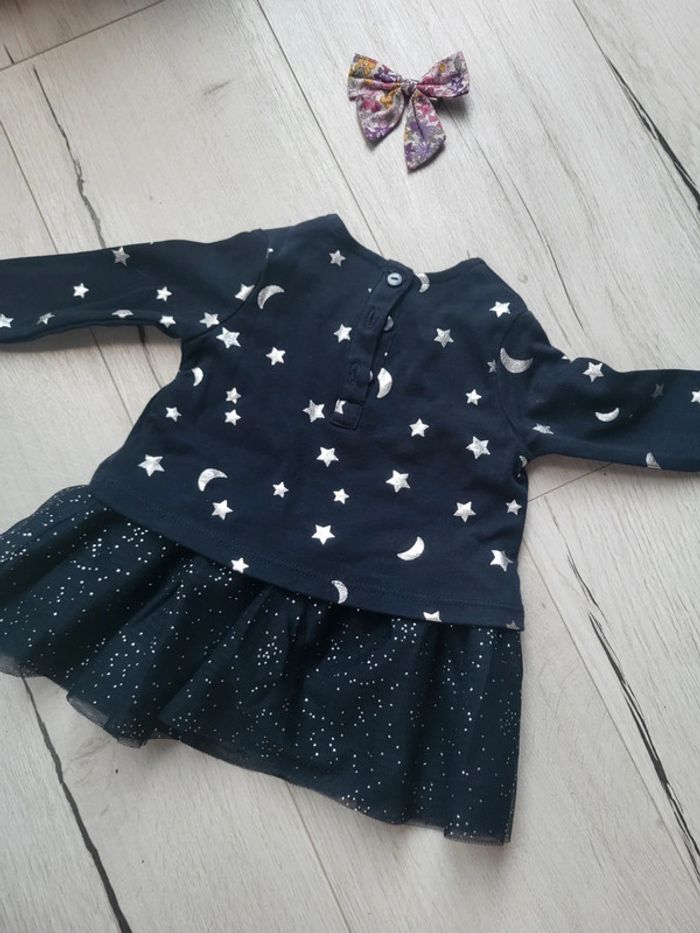 Robe de fêtes étoilée fille 3 mois neuve - photo numéro 4