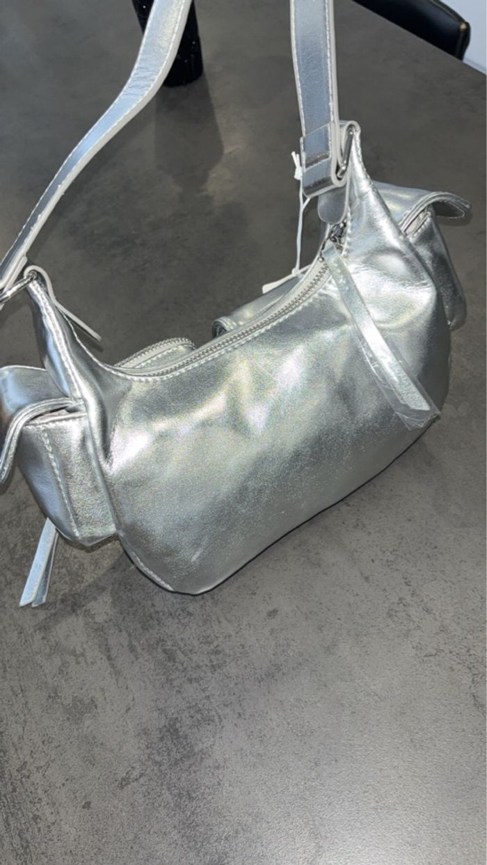 Sac Cargo Métallisé - Tendance Y2K - photo numéro 4
