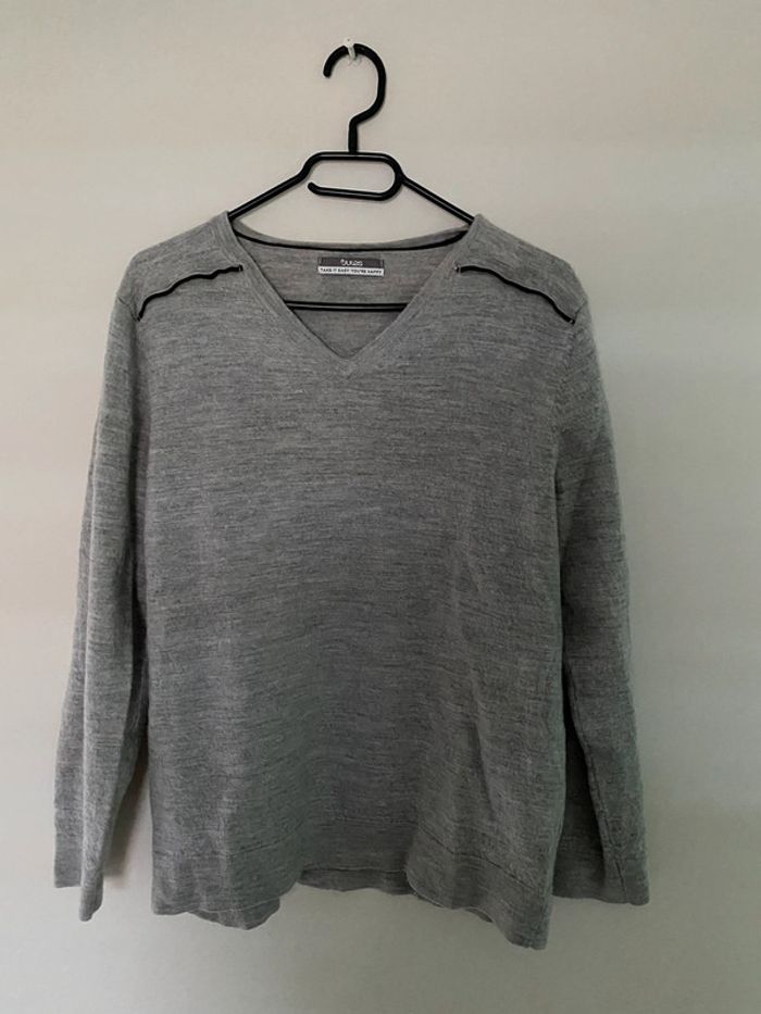 Pull gris clair Jules