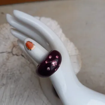 Bague vintage violine 16mm