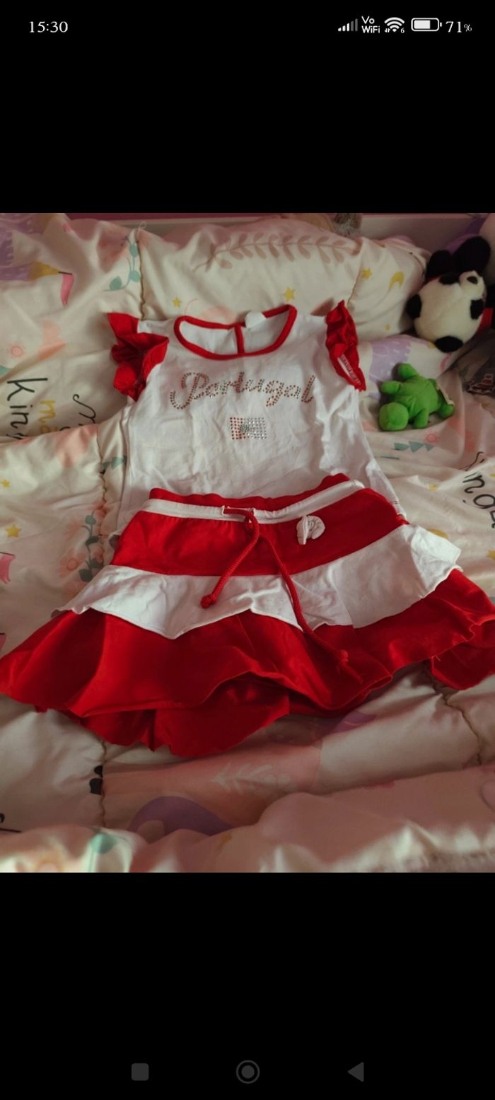 Ensemble haut et jupe short Portugal