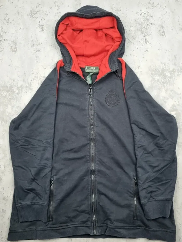 Gilet à capuche zippé Ralph Lauren noir – Taille 1X/48 Femmes - photo numéro 3