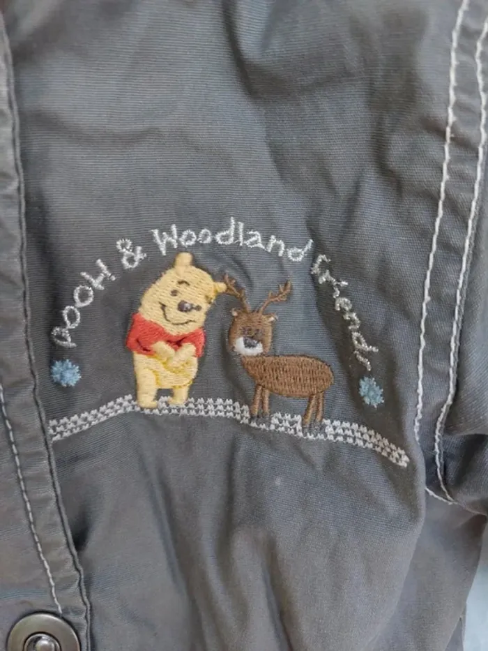Blouson avec capuche Disney Winnie 18 mois - photo numéro 2