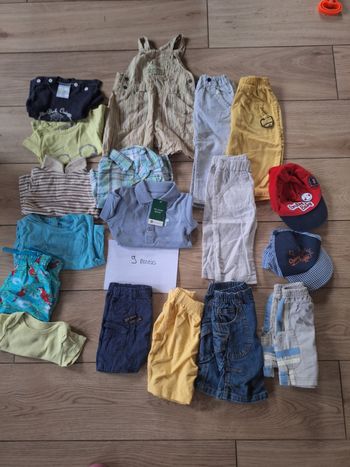 Lot vêtements 12 mois garçon été 