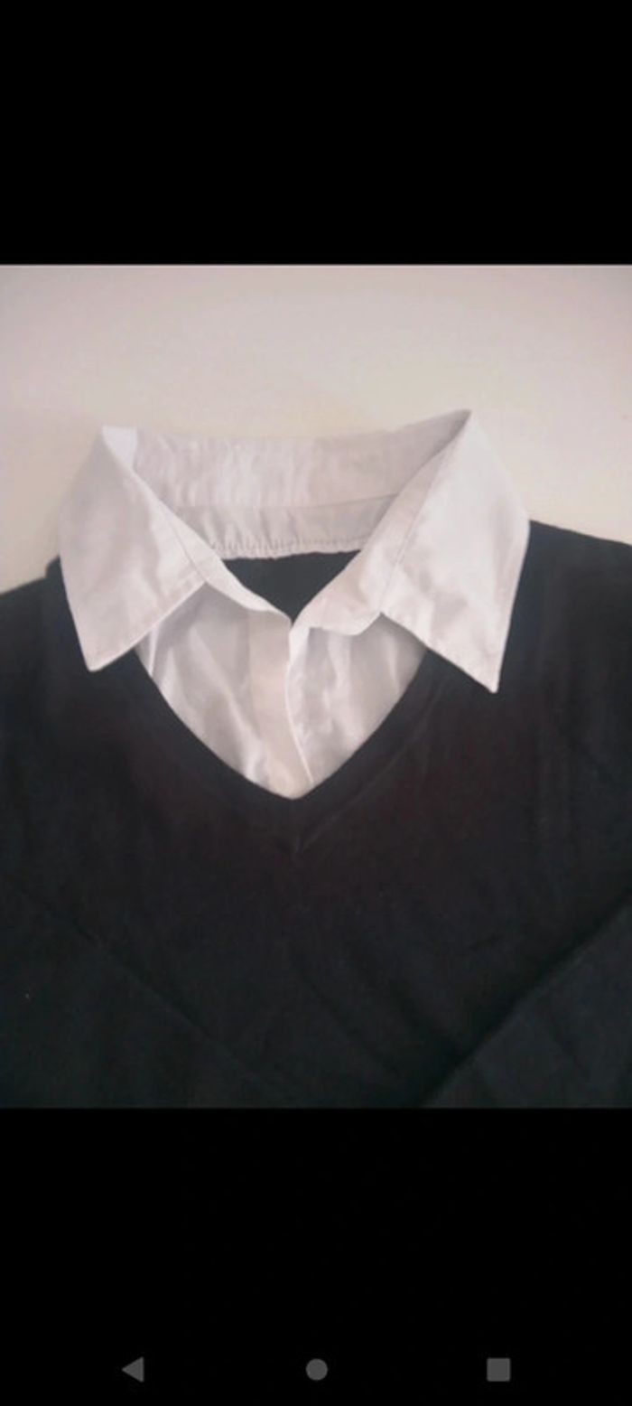 Pull col chemise femme - photo numéro 2
