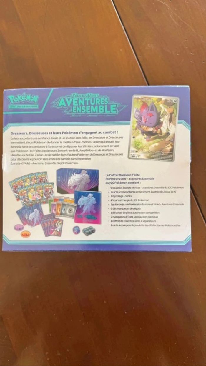 Lot 3 Etb aventure ensemble EV9 FR Pokémon - photo numéro 4