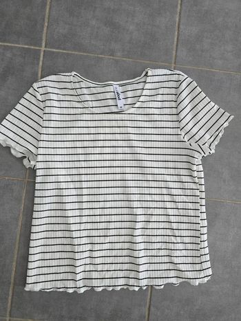 Tee shirt côtelé
