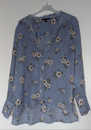 Chemise à manches longues à fleurs XL Femme