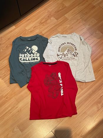 Lot de 3 t-shirt manches longues 
