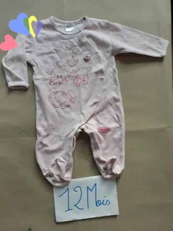 Pyjama / Grenouillère velours 12 Mois