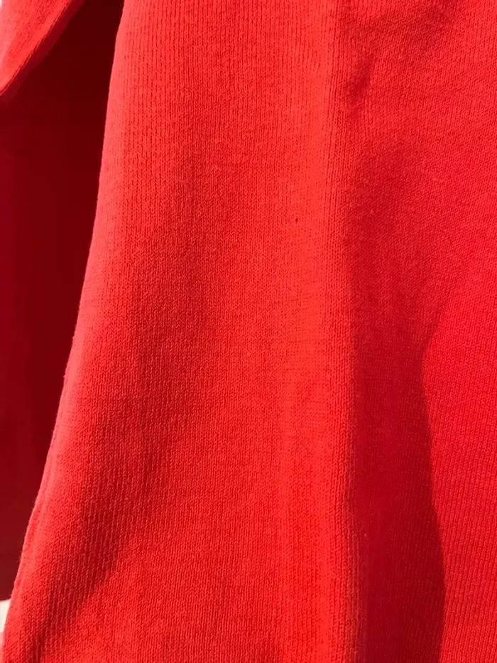 Pull fin col v femme orange Camaïeu - photo numéro 3