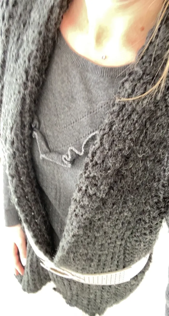 Gilet laine jcl taille unique - photo numéro 3