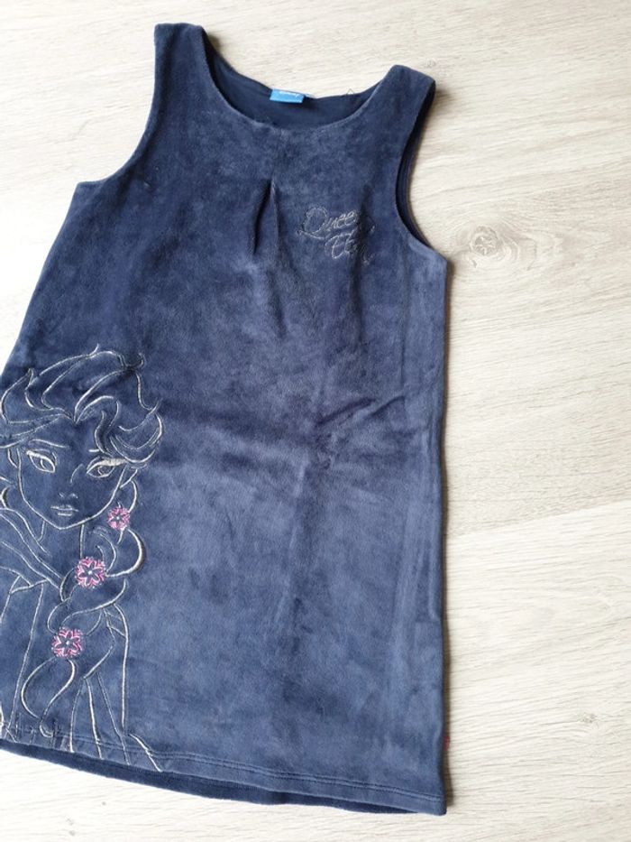 Robe velours Bleu Marine 7-8 ans - photo numéro 2