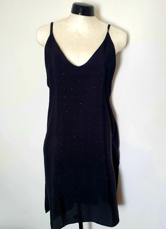 Robe noire avec strass noir L, dos nu Mango - photo numéro 6