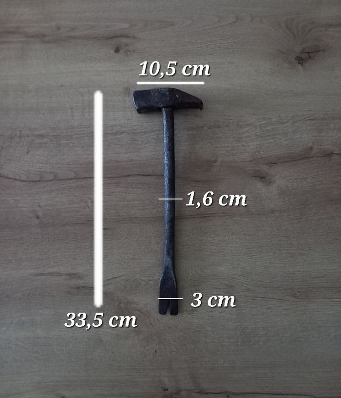 Marteau ancien en acier. - photo numéro 7