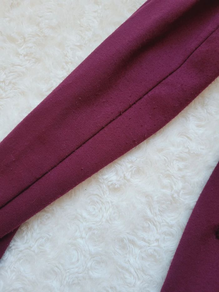 Veste tailleur / blazer LPB prune - photo numéro 5