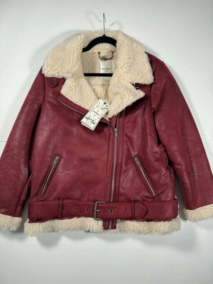 Sublime blouson aviateur en suédine Kaporal taille M Neuf avec étiquette