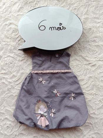 Robe boule Fille 6 mois princesse sequins papillon libellule