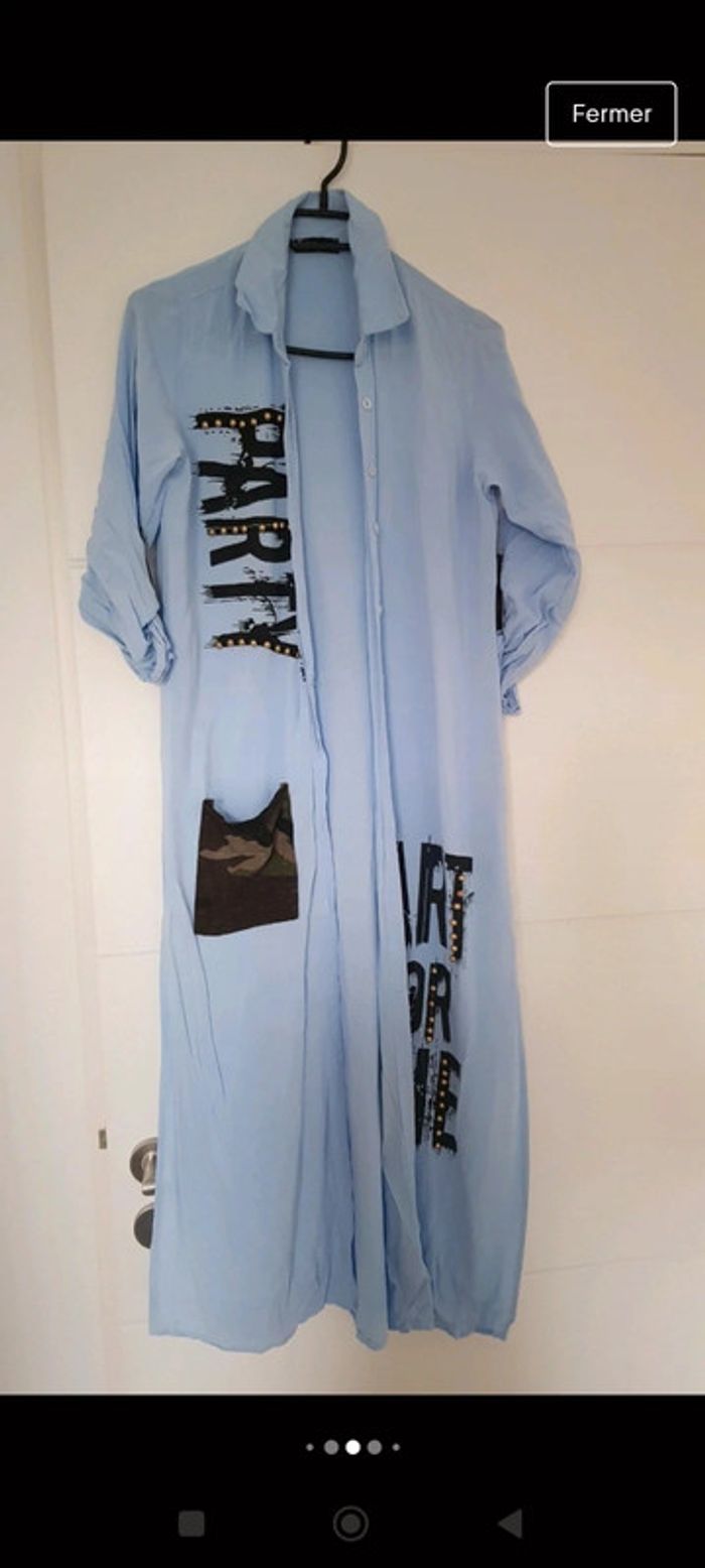 🎀 ROBE chemise longue - photo numéro 4