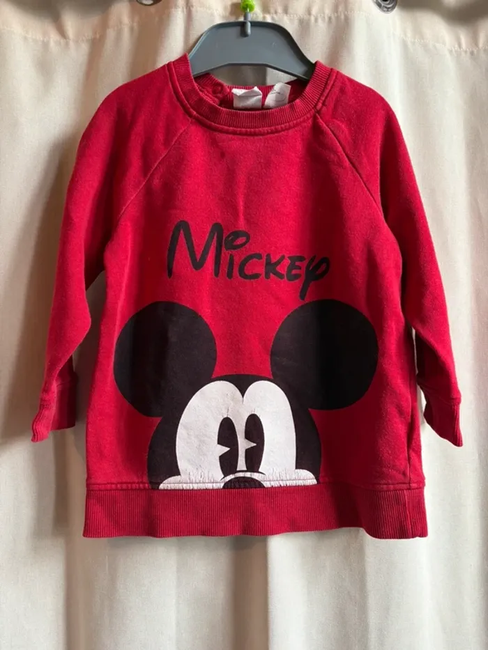 Pull Mickey 12-18 mois