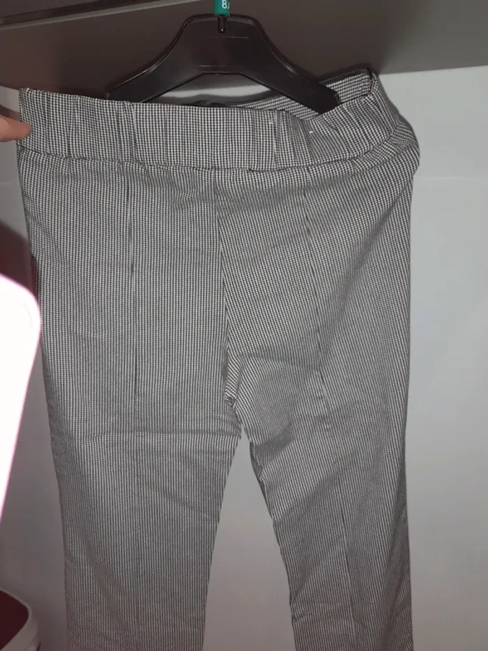 Pantalon motif pied de poule taille 34.camaieu - photo numéro 4