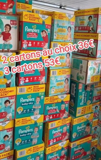 Pampers divers tailles 