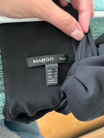 Robe drapée Mango noir TS