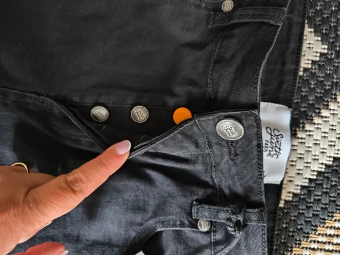 Jean cargo noir Sixth June – Taille 33 – Neuf avec étiquette - photo numéro 2