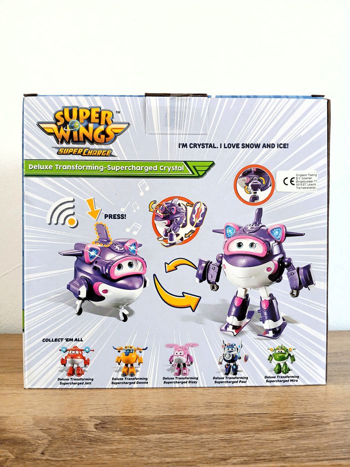 Figurine Super Wings Deluxe Transforming- Supercharged Crystal - photo numéro 2