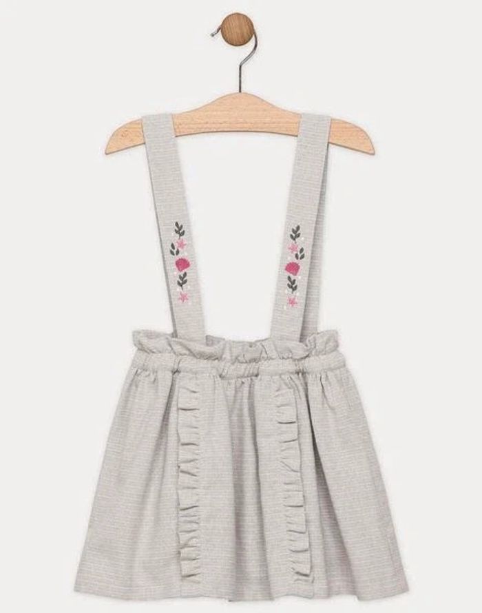 Jupe grise d'hiver avec bretelles Sergent major - photo numéro 5