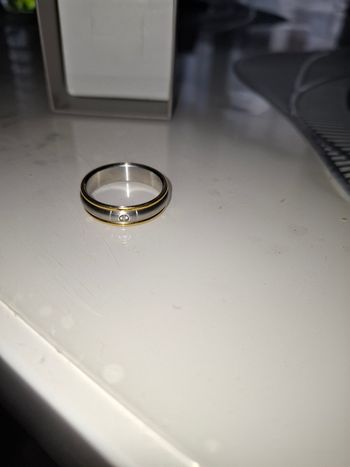 Bague en acier pour  homme