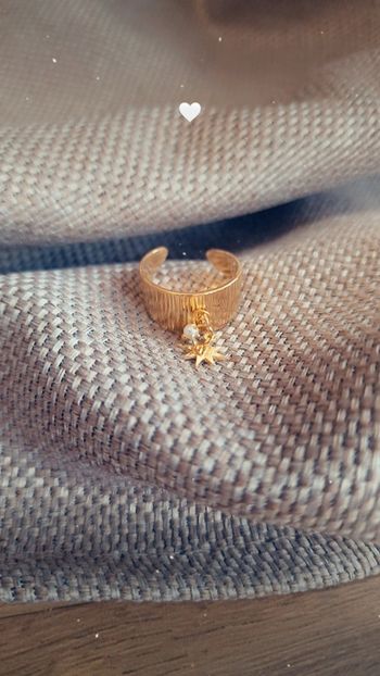 Bague acier inoxydable étoile