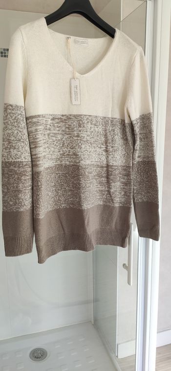 Pull long encolure V