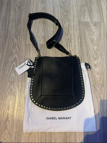Sac à main  oskan hobo en cuir clouté 