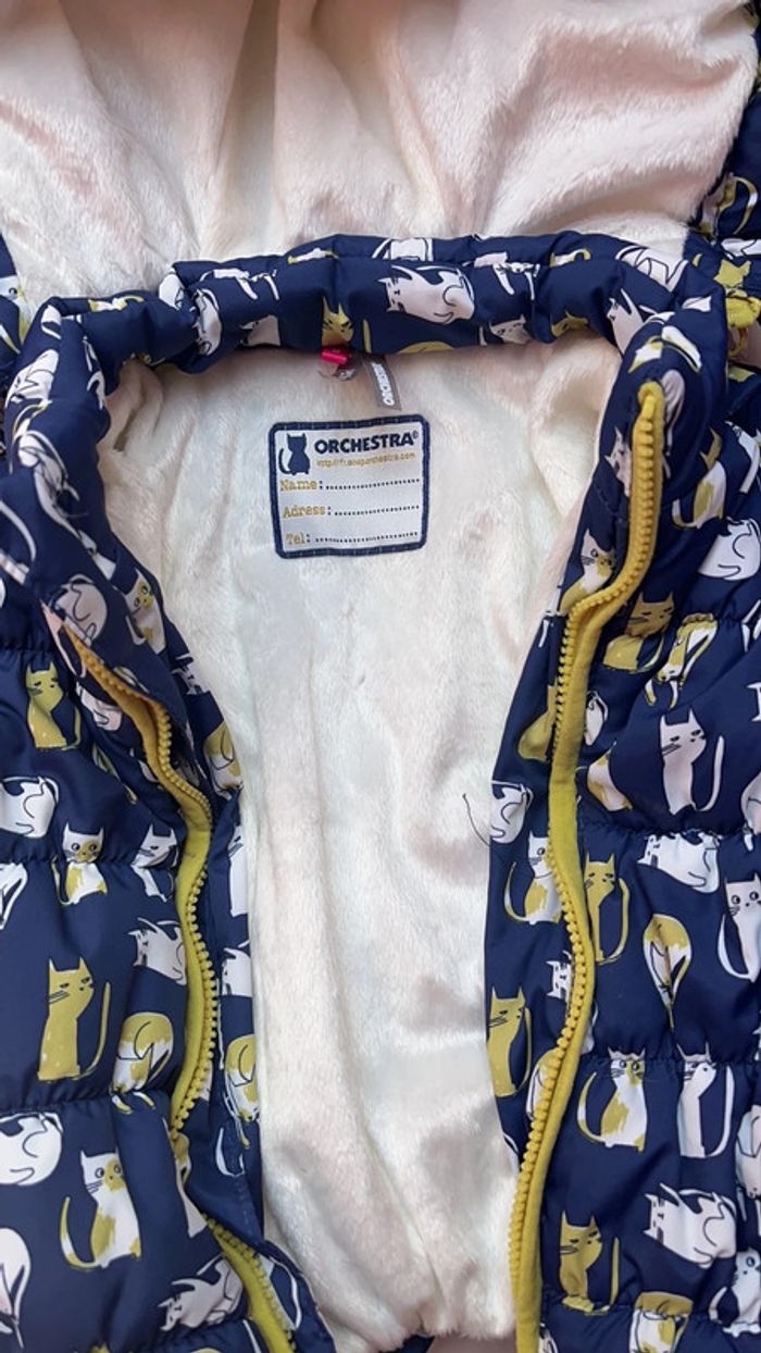 Manteaux doudoune orchestra taille 9 mois - photo numéro 2