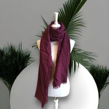 écharpe - hiver -chale -bordeaux