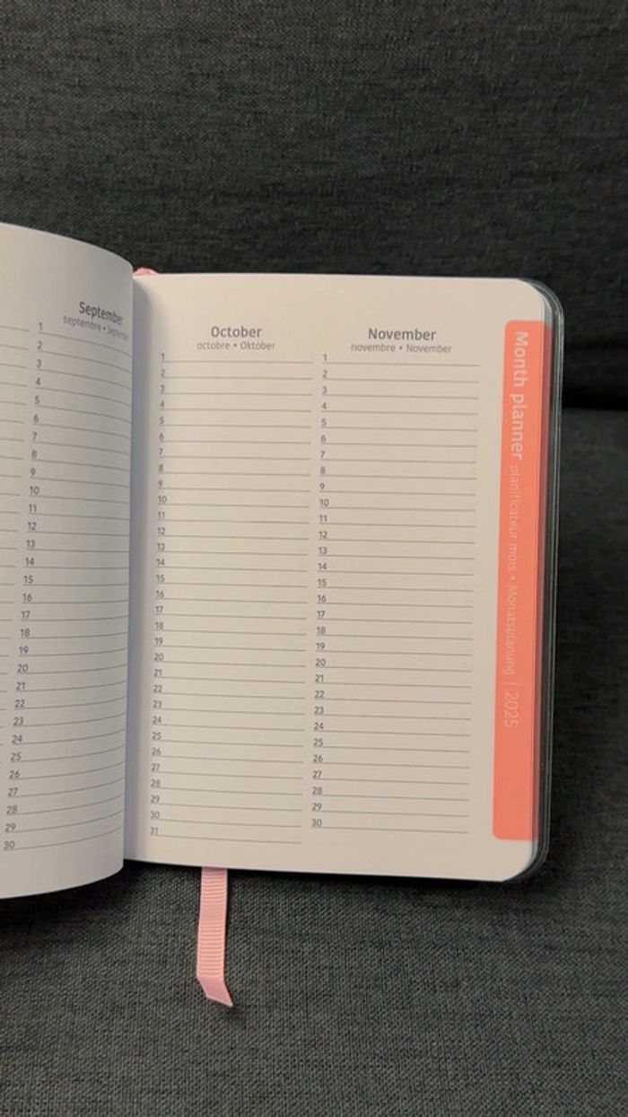 Agenda Rose à Paillettes 2025/2026 Format A6 Neuf - photo numéro 3