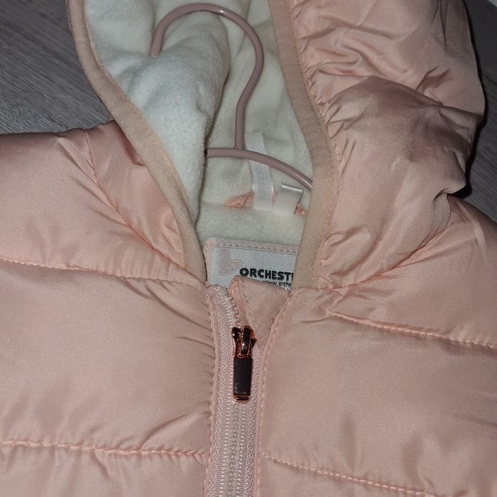 Doudoune avec capuche 9 mois rose orchestra - photo numéro 3