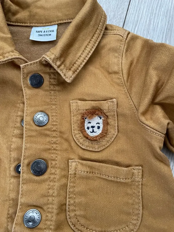 Veste en jeans moutarde - photo numéro 2
