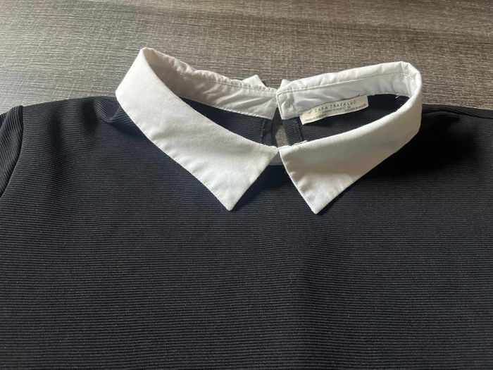 Robe tunique, taille L. Couleur noir, marque Zara trafaluc - photo numéro 4