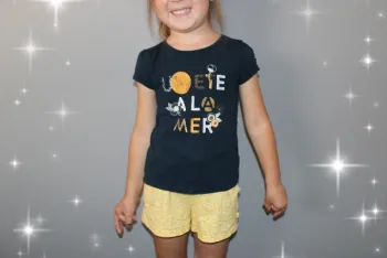 Magnifique ensemble short plus t-shirt taille 4 ans