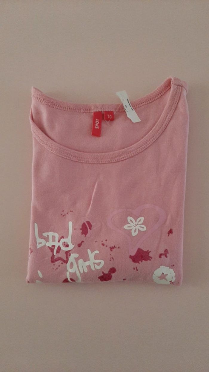 T shirt sans manche fille rose - photo numéro 4