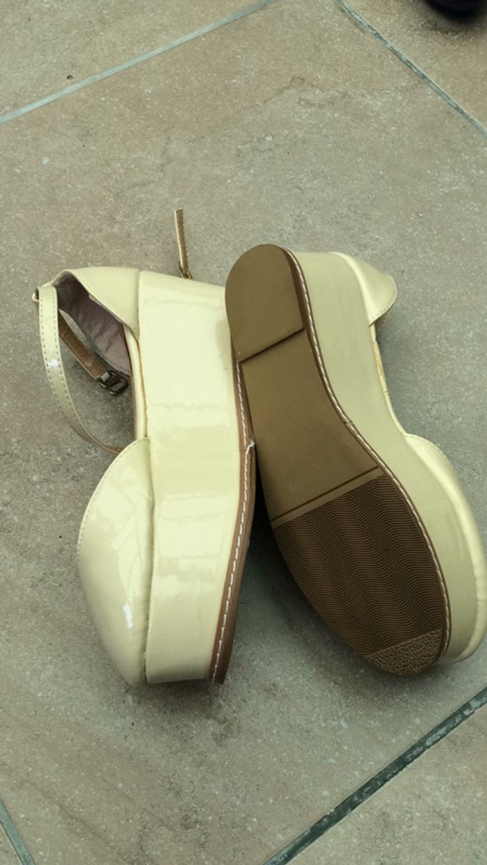 Chaussures plateformes beige 37 - photo numéro 2