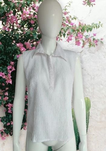 Blouse tunique chemise gaufrée