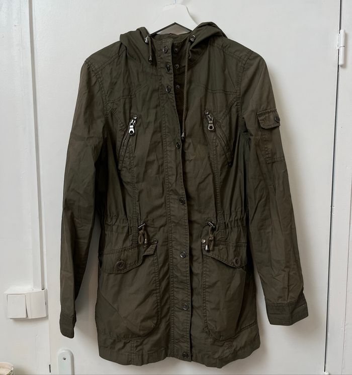 Parka vert kaki AJC – Taille 36, coupe-vent - photo numéro 3