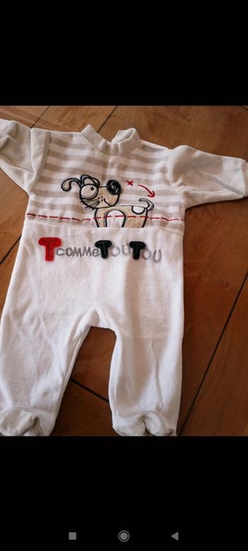 Pyjama velours 3 mois